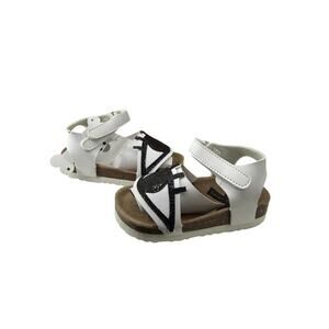 Boxbo Galaxy Eyes White Sandal Black Accent Kids Wistiti